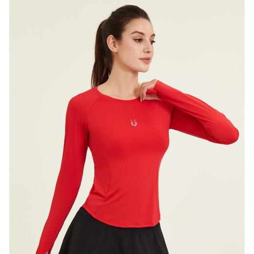 范斯蒂克健身跑步上衣女修身高弹跑步户外网红时尚速干训练运动服 商品图3