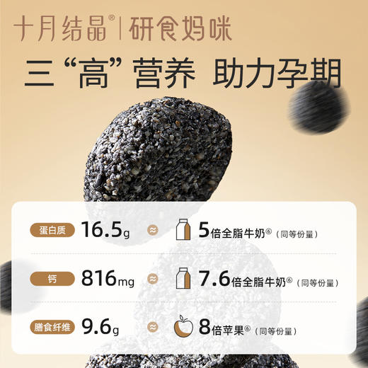 研食妈咪益生元六黑芝麻丸养生丸孕妇零食熬夜营养小零食 商品图2