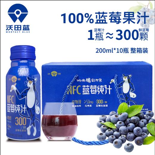 沃田NFC蓝莓纯汁200ml*10 商品图1