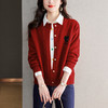 CC-QLS6656春装新款针织开衫小个子毛衣外套春秋季2024新款短款外搭慵懒风上 商品缩略图1