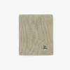 【二】BURBERRY 巴宝莉 男女通用马术骑士徽标（EKD）刺绣罗纹羊绒围巾 青绿色 8085772 B7311 商品缩略图1