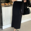 2025【早春保暖 开叉针织半身裙】高腰显瘦 修身中长款 A字包臀裙 商品缩略图4