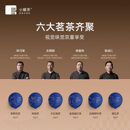 【新品】小罐茶·千里江山礼盒(大红茶、肉桂茶、茉莉花茶、金眉红茶、滇红茶、白毫银针茶) 【现货】 商品图9