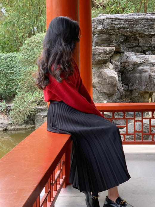 【百图lulu定制】【国风针织衫】新中式 国风 盘扣 翻领 毛衣 商品图7