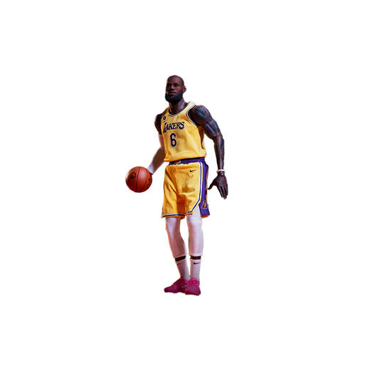 ENTERBAY 湖人队 勒布朗詹姆斯 收藏手办 1/6 商品图0