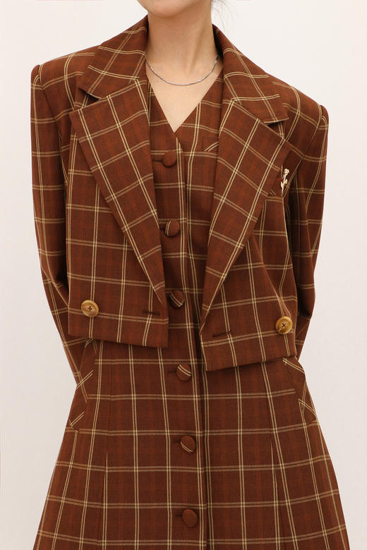 -栗壳色连衣裙HJ1S22 商品图3