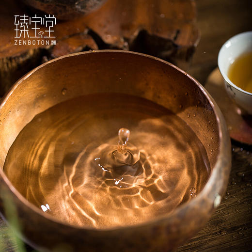 【样品清仓6折，仅1件，无货退款】臻宝堂（ZENBOTON）纯铜镶银梅花茶洗水洗纯手工茶渣桶茶具家用紫铜建水功夫茶道配件 暗香建水.器形更新 请联系客服 容量约850ml 商品图4