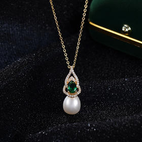 子佩集S925银珍珠吊坠【YP0387】镀金(不含链)2401