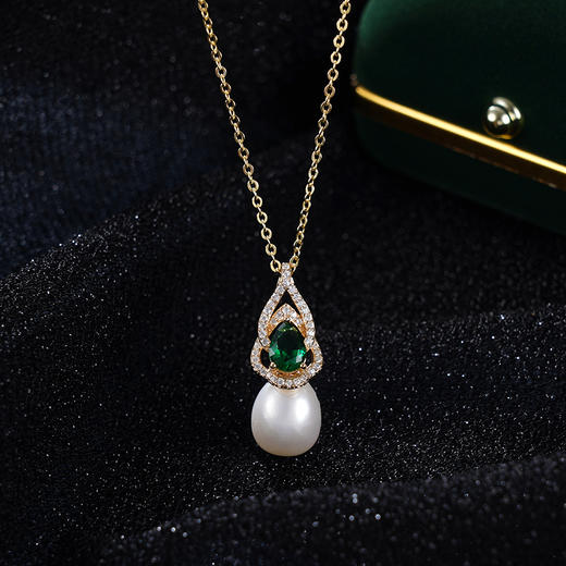 子佩集S925银珍珠吊坠【YP0387】镀金(不含链)2401 商品图0