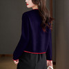 CC-QLS6657小香风针织开衫女外搭春秋2024新款法式本命年毛衣外套上衣潮 商品缩略图3