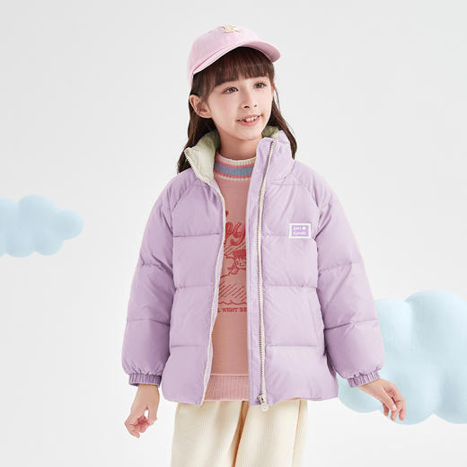 笛莎DESHA童装女童羽绒服2023冬季新款时尚款羽绒服 商品图2
