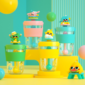 🌻【coco mango夏日狂欢吸管杯】✨1、硅胶级玩偶防尘塞 可爱安心 🌸食品接触用硅胶 2、550ml大容量，🍒