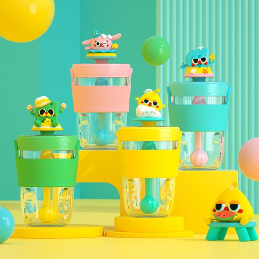 🌻【coco mango夏日狂欢吸管杯】✨1、硅胶级玩偶防尘塞 可爱安心 🌸食品接触用硅胶 2、550ml大容量，🍒 商品图0