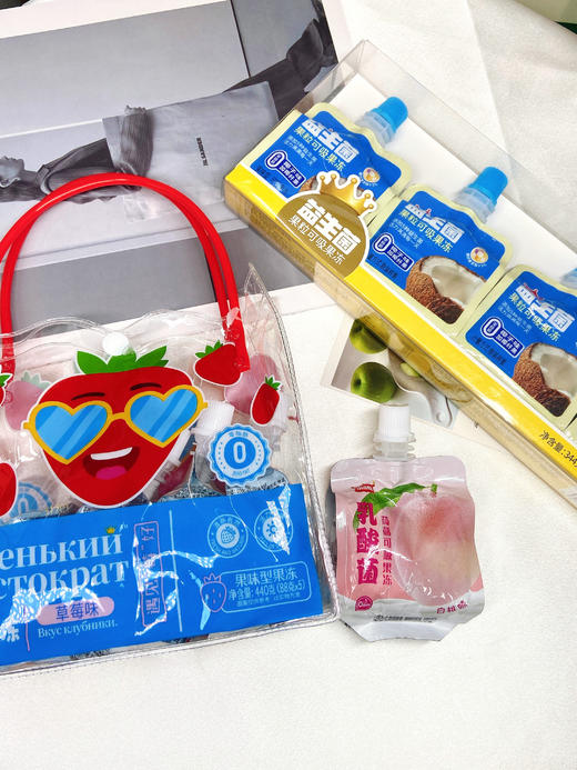 👏【蒟蒻益生菌可吸果冻组合】不仅Q弹爽滑，🌸口味多样，而且健康低卡。🔥好吃不胖 ，果肉果冻用料扎实，水果精挑细选、💥 商品图3