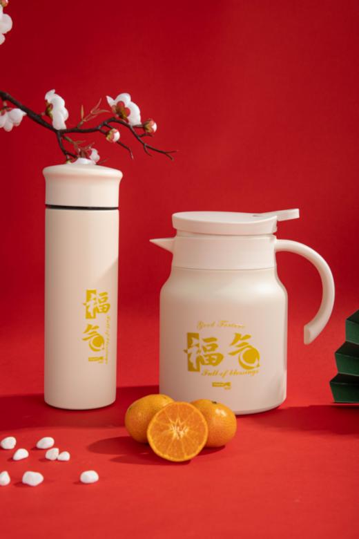 🔥【易铂保温杯保温壶套装】 ✨1.易铂品牌出品，😍YISPOT易铂源于1989年的德国 ✨2. 福气保温焖茶壶+福气保温杯，🌿 商品图0