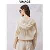 VIMAGE纬漫纪春季新款时尚印花休闲连帽外套V2103722 商品缩略图4
