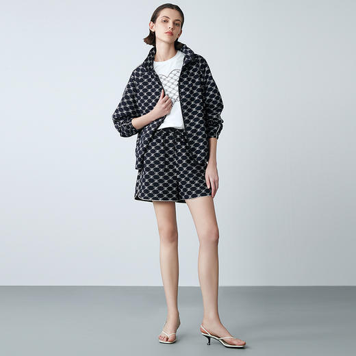 EITIE爱特爱春季新款复古印花宽松舒适外套7703415 商品图1