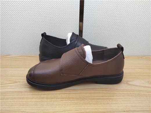 豪行秋冬新款22372205真皮复古休闲低跟女鞋 商品图4