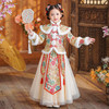 ALBB-中国风女童加绒两件套过年服加绒唐装拜年服套装 商品缩略图2