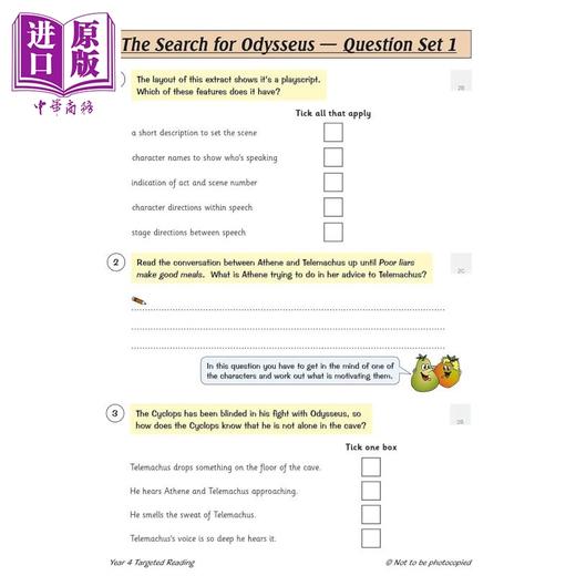【中商原版】英国CGP KS2 English Targeted Question Book: Reading - Year 4 商品图4