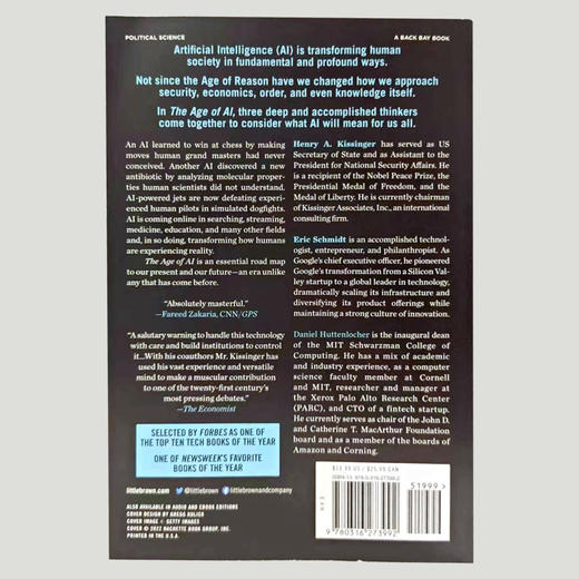 人工智能时代 与人类未来 AI时代和人类的未来 基辛格 埃里克·施密特 英文原版 The Age of AI: And Our Human Future 商品图1