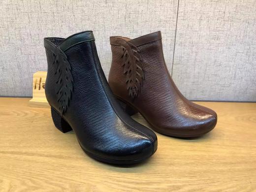 豪行冬季新品真皮加绒女棉靴21492781大码40、41 商品图0