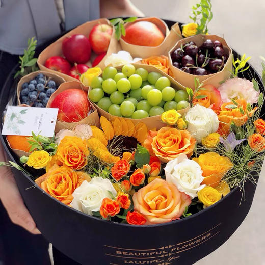 精品高端鲜果花盒【大吉大利】 商品图6
