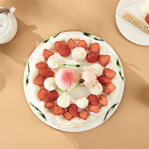 【寿比南山】送长辈推荐的祝寿蛋糕，带着长辈的味蕾去旅行，感受美妙滋味（上海幸福西饼） 商品图1