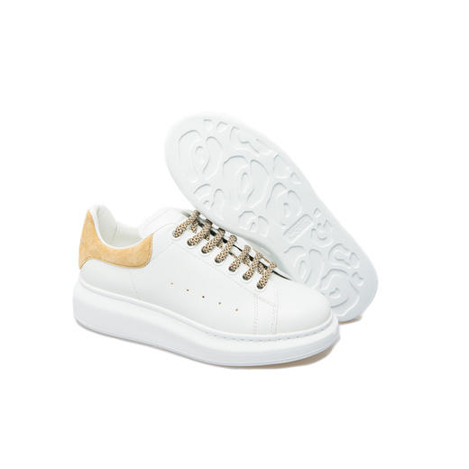 【一】ALEXANDER MCQUEEN 亚历山大.麦昆 女士阔型休闲运动鞋 白色 718139 WIEE5 9385 商品图2