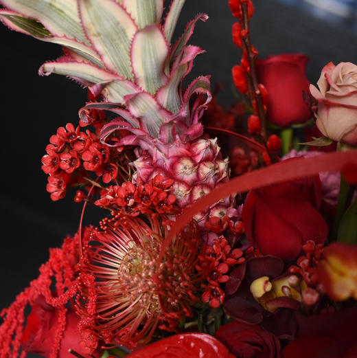 《福气满满》中号冬青粉菠萝大花蕙兰年宵花 商品图5