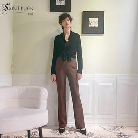 SAINT L’UCK/圣媛女装时尚微喇休闲裤SA124C05