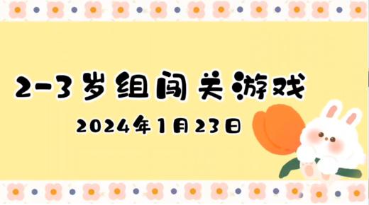 2024.1.23 2-3岁组亲子闯关游戏 商品图0