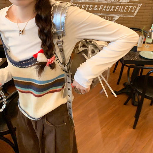 <曾小咸推荐>  【叠穿敲nice】毛织吊带背心 商品图2