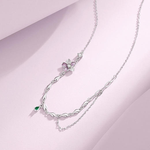 【花开】S925银花朵项链【JHY-N001455B】 商品图1