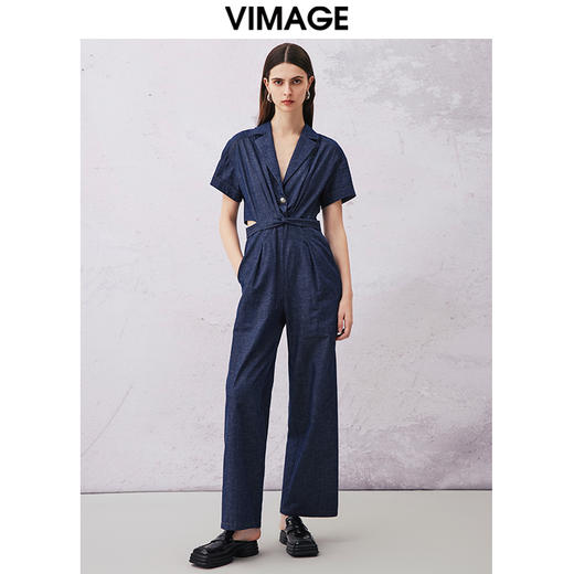 VIMAGE纬漫纪夏季新款显瘦大气时尚收腰连体裤女V2107736 商品图5