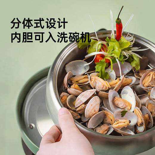 ERNTE昂特小绿锅，德国，电火锅家用锅，电热锅，电煎锅平底锅，多功能锅适合1~2人，小火锅 电煮锅 多功能小绿锅1L&2L 商品图4