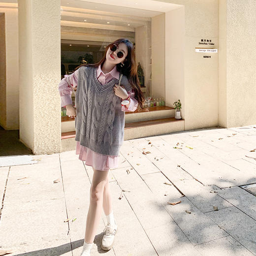 【149元任选2件】 现货！【美高角色卡】衬衫裙 商品图1