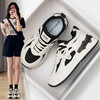 ZHR老爹鞋女2024春季新款百搭休闲松糕底耐磨低帮撞色拼接厚底休闲鞋 商品缩略图0
