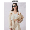 VIMAGE纬漫纪春季新款时尚印花休闲连帽外套V2103722 商品缩略图2