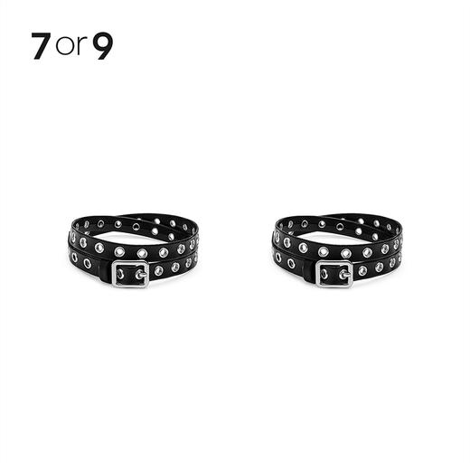 7or9-配饰 黑色气眼长版饰带 商品图4