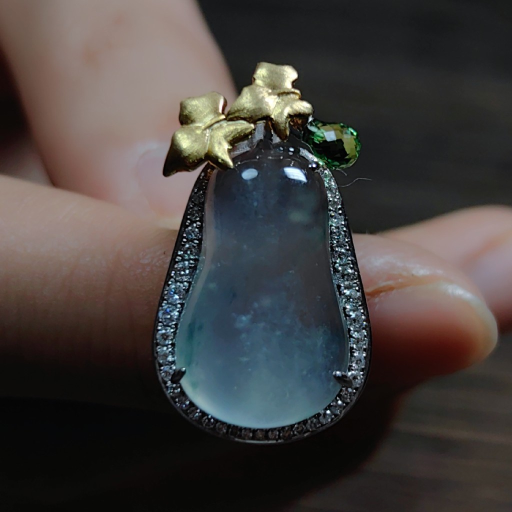 【福挂】翡翠福瓜项坠