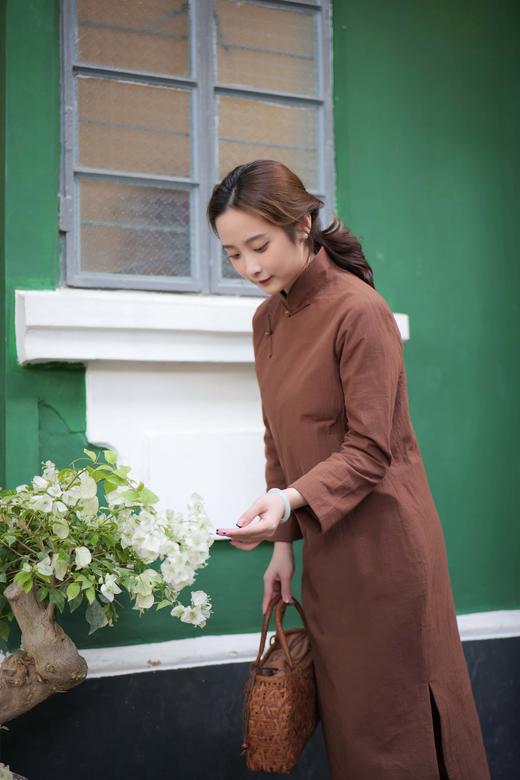 漫物记连肩长袖旗袍 商品图1