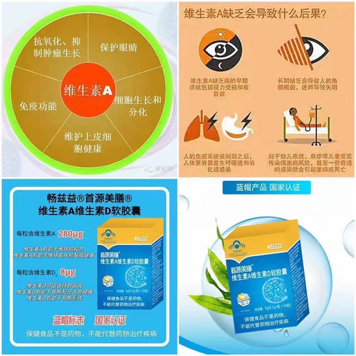 畅兹益维生素AD软胶囊98元，
活动第二盒半价，共两盒147元；
或者买三送一，即四盒294元。 商品图4