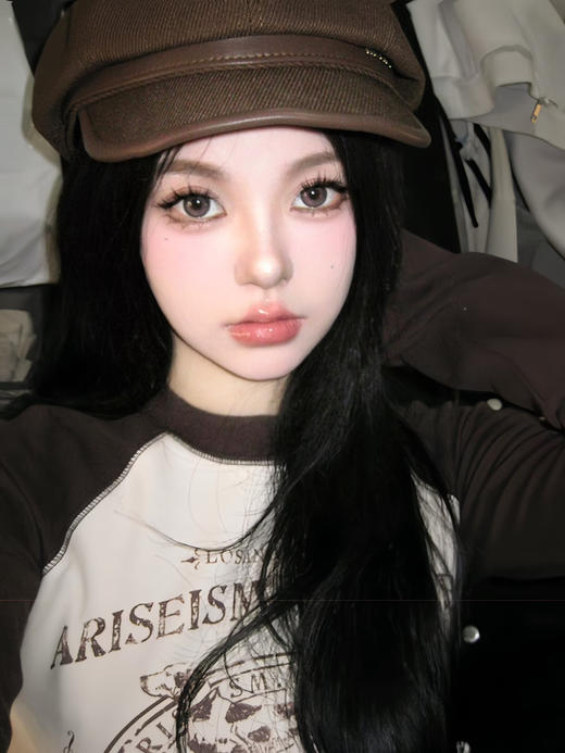 【大直径】EALLAGIRL-渐变黑粉/浪漫情诗-14.5mm【年抛 0-800度 无525/575】 商品图2