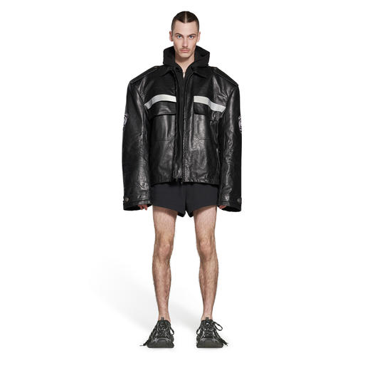 BALENCIAGA 巴黎世家 男士黑白网眼和聚氨酯老爹鞋 黑色 734734 W3XL1 1090 商品图3