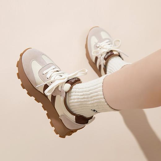 ZHR老爹鞋女冬季新款百搭加绒加厚保暖复古运动风休闲棉鞋 商品图3