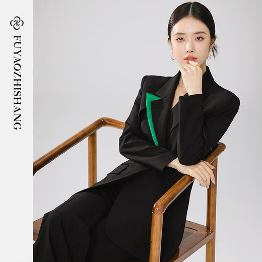扶摇 国风西装套装女2024早春新款女装职场大女主气质工作服 商品图7