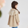 笛莎DEESHA童装女童2024春季新款网纱花边领风衣外套 商品缩略图1