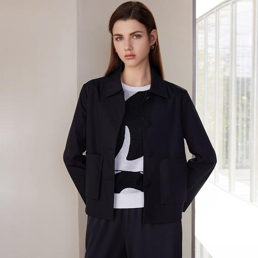 【短款西装外套】24年春夏新款女士短款小西装时尚通勤外套 商品图0