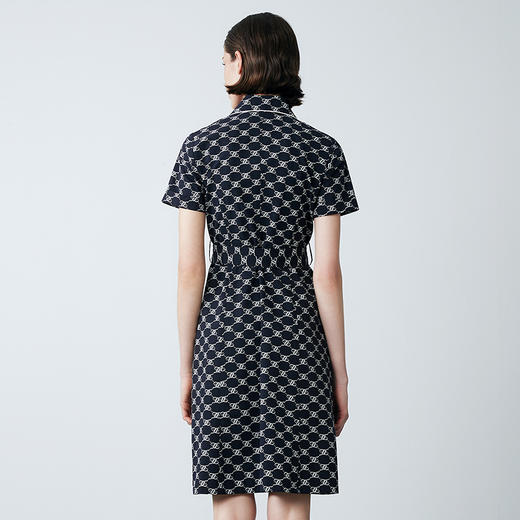 EITIE爱特爱夏季新款气质翻领复古修身外套两穿（连衣裙）7704405 商品图4